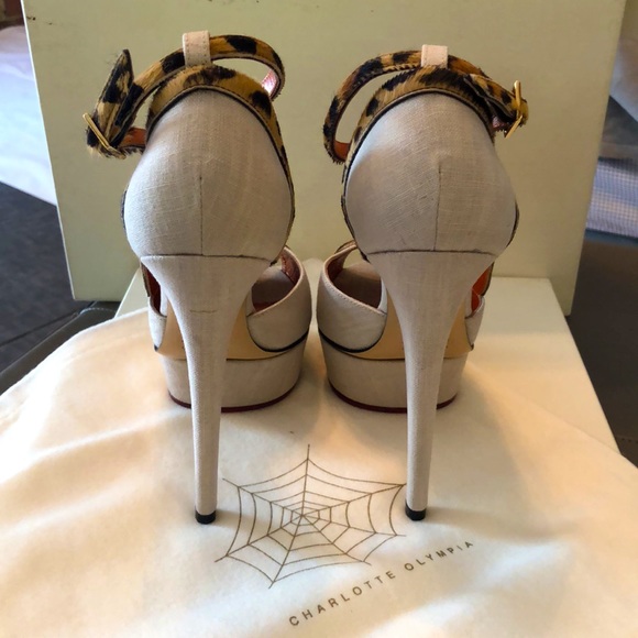 NIB Charlotte Olympia Leopardess Heels: Very collectible!!! - Picture 9 of 14